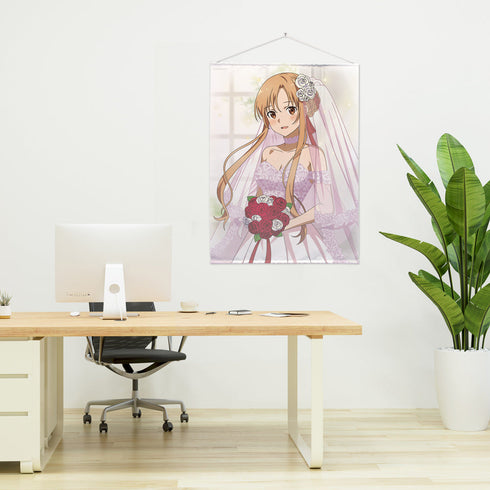 『ソードアート・オンライン』描き下ろし アスナ 100cmタペストリー ウェディングドレスVer.